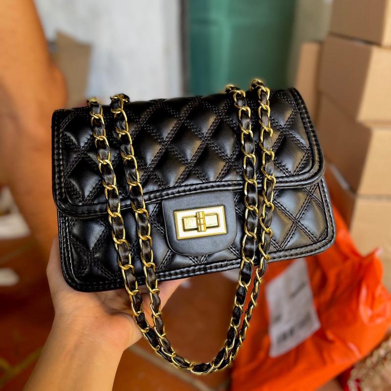  Túi xách nữ mã KHOÁ XOAY size20 trần trám 