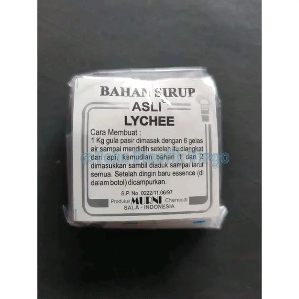 Resep / Bahan Sirup MURNI Aneka Rasa 3