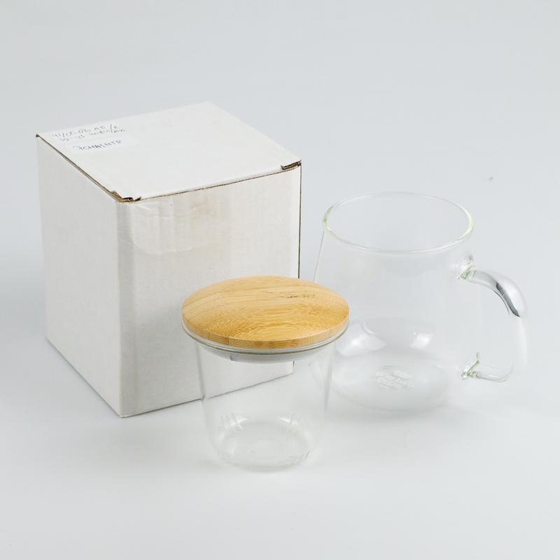 COD One Two Cups Gelas Kaca Infuser Tea 320ml 420ml Tempat Penyeduhan 4
