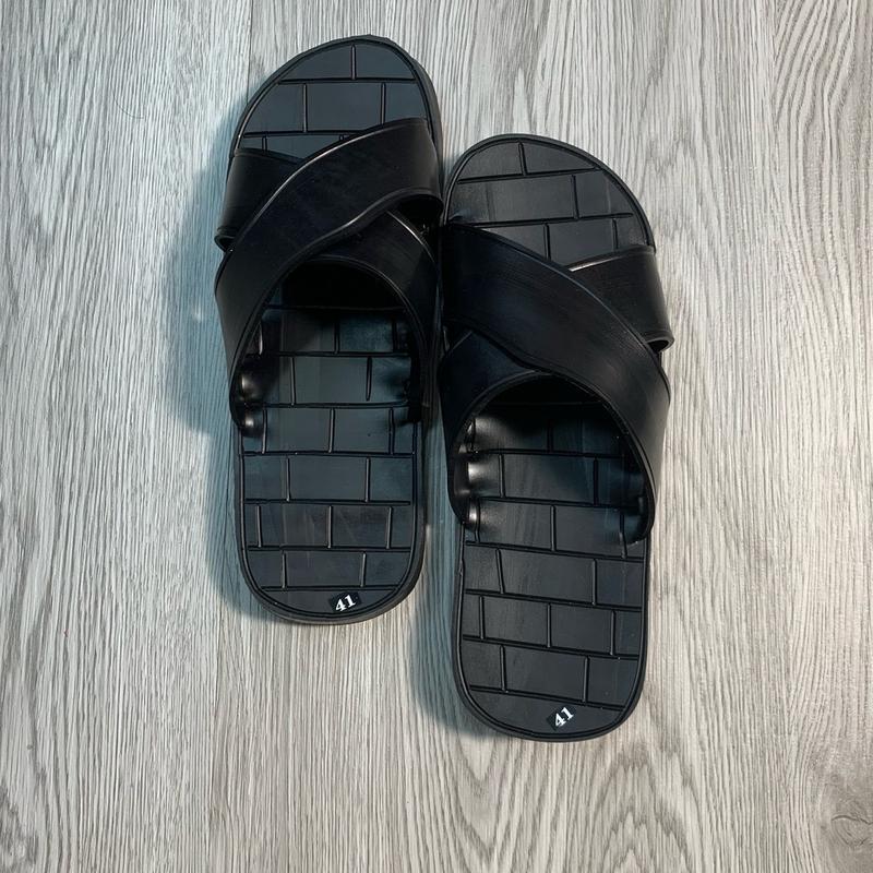  Dép Lê nam cao su quai chéo kẻ sọc đế Đồng Nhung 