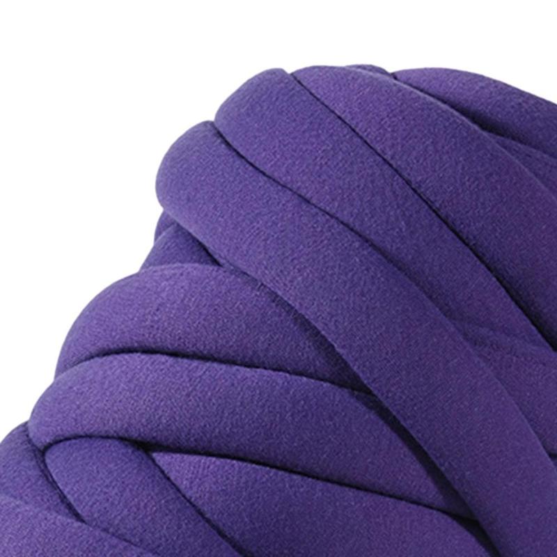 Product Introduction of Thick Chunky Yarn Weight Yarn Soft Filling Hand Knitting Jumbo Tubular Yarn Bulky Yarn for Knitted Blanket Mat Macrame Hats Scarf Sweater 1