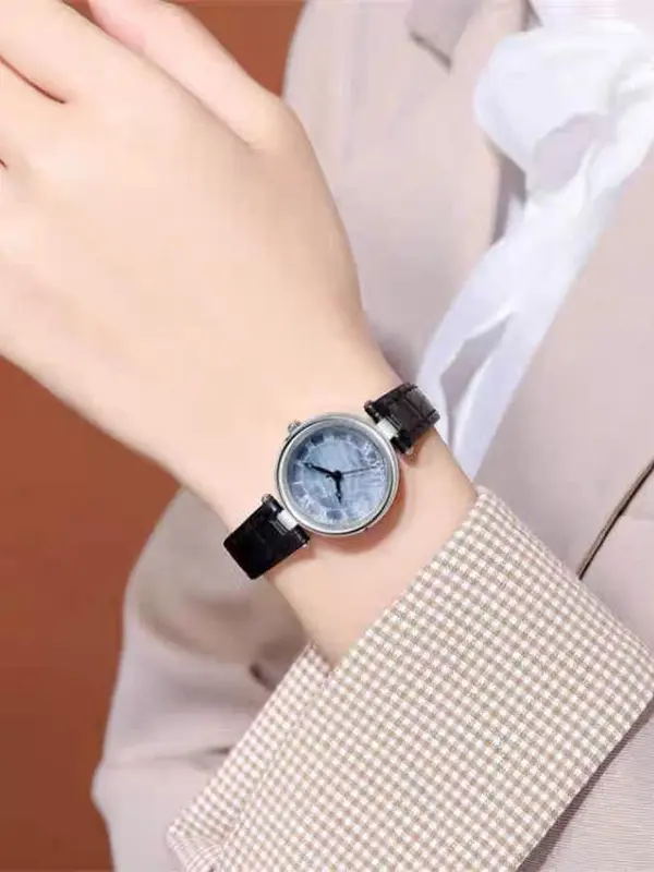 Đồng Hồ Đeo Tay Nữ Dây Da 2024 Deli Dây Da Cao Cấp Chống Nước 3ATM - Auratime G44 Women Watch 6