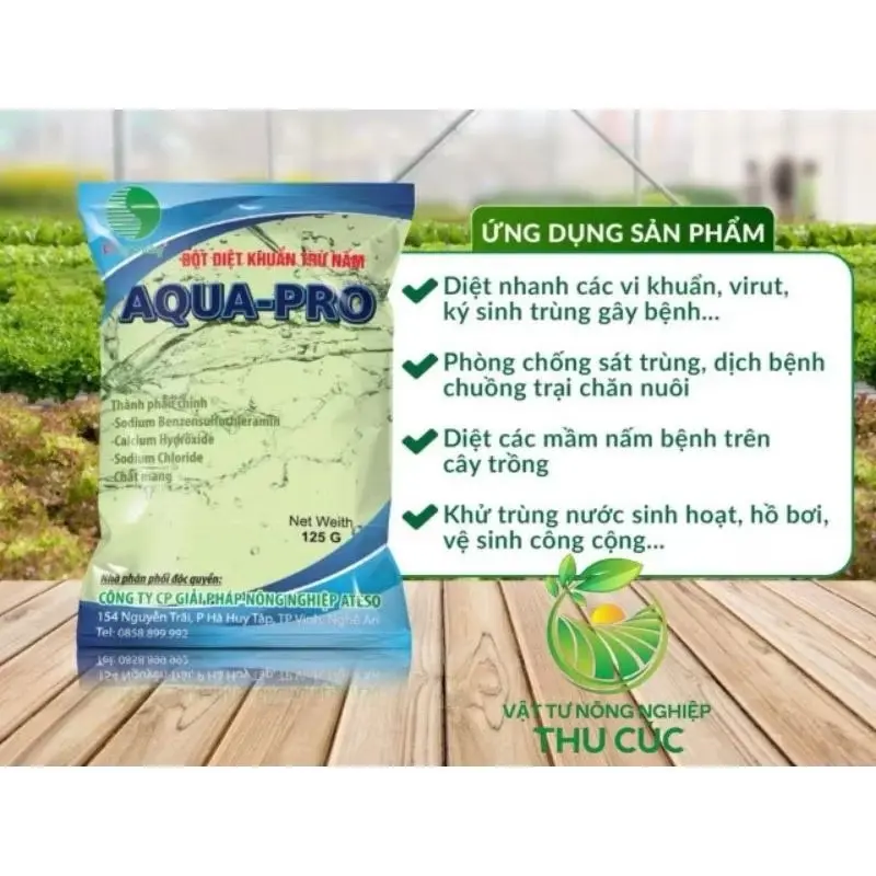 ￼(Chính hãng) 10 gói tặng 2 - Aqua Pro chế phẩm sinh học phòng trừ nấm bệnh trên cây (125gr), rửa vườn, nấm bệnh… 5