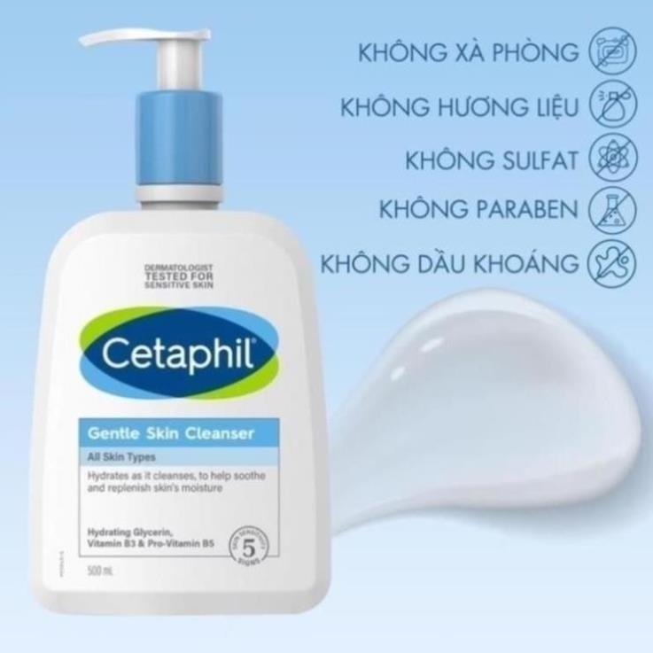 Sữa rửa mặt dịu nhẹ Cetaphil 473ml mẫu mới, gel rửa mặt dành cho da dầu và da nhạy cảmNăm 2025 Skincare Nữ 1
