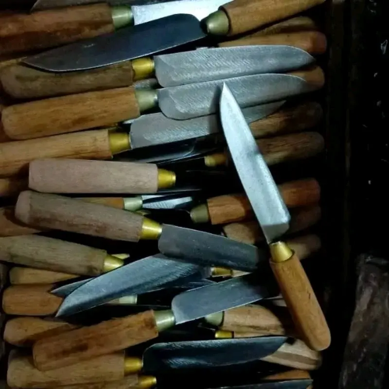 Pisau Dapur Gagang Kayu  / Kitchen Knife / Pisau Baja Per / Pisau Dapur Buah Dan Sayur 3