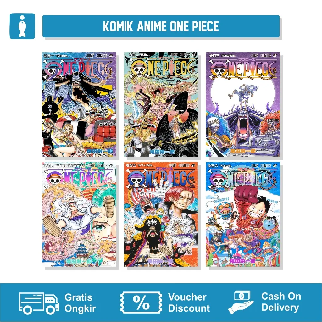 Buku Komik Manga One Piece Vol. 101-114 Bahasa Indonesia