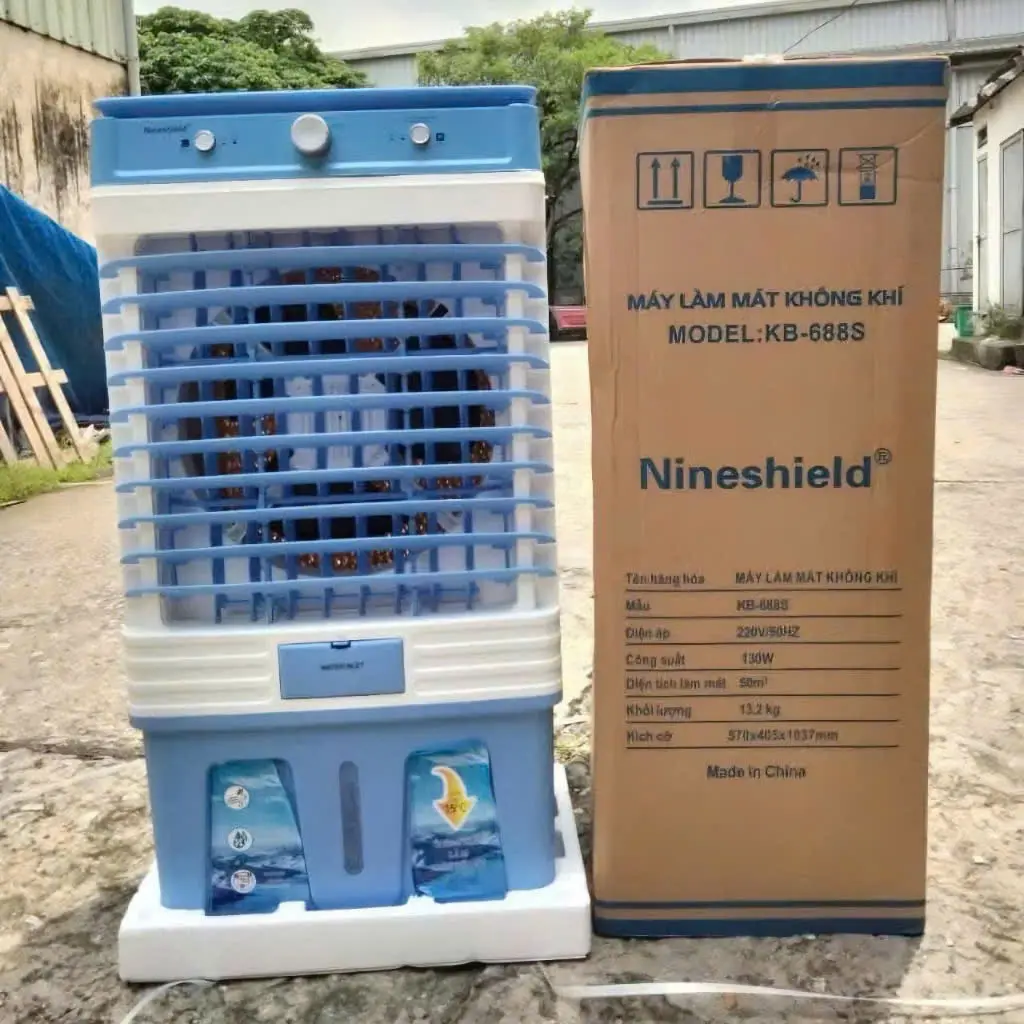Quạt Điều Hòa Hơi Nước 45L - 50L Mô Tơ Lõi Đồng Nguyên Chất