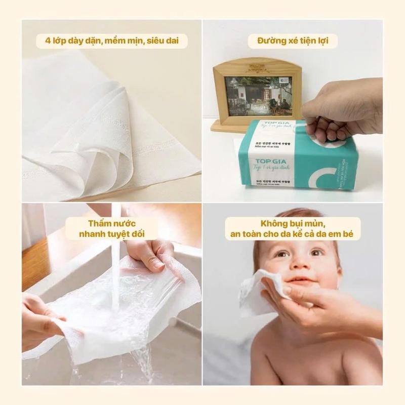 Product Introduction of Giấy chữ C TopGia Thùng 20 Gói Giấy ăn rút lụa gói lớn 100 rút 4 lớp siêu dai (Bibistore HCM) 6