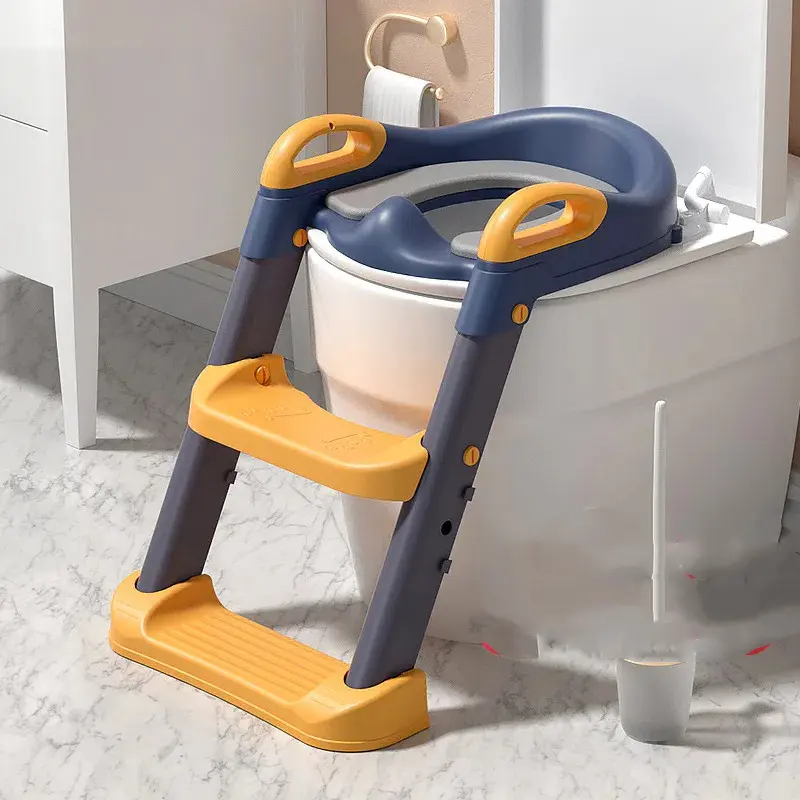 Auxiliary Toilet Ladder Children's Toilet Seat Supplies Infants and Young Children's Ladder Portable Folding Toilet Seat