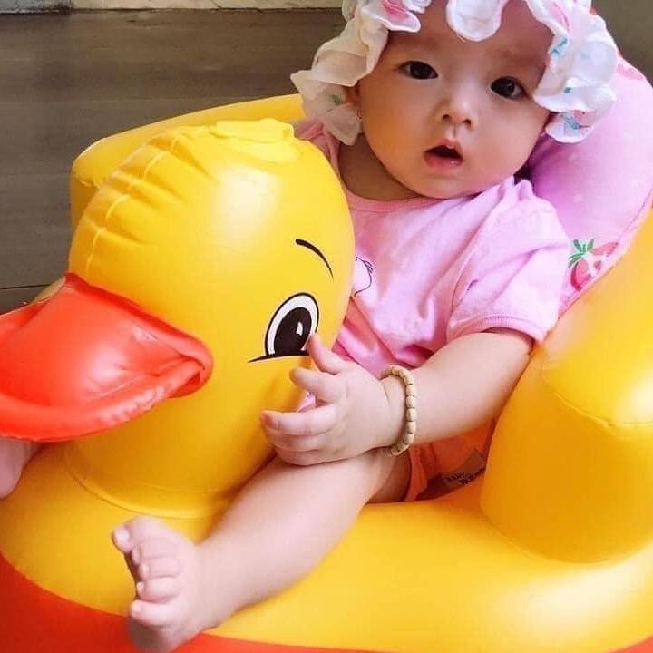 (Tặng vòng dâu tằm) Ghế hơi tập ngồi cho bé từ 6 tháng tuổi (Ghế vịt) Voi