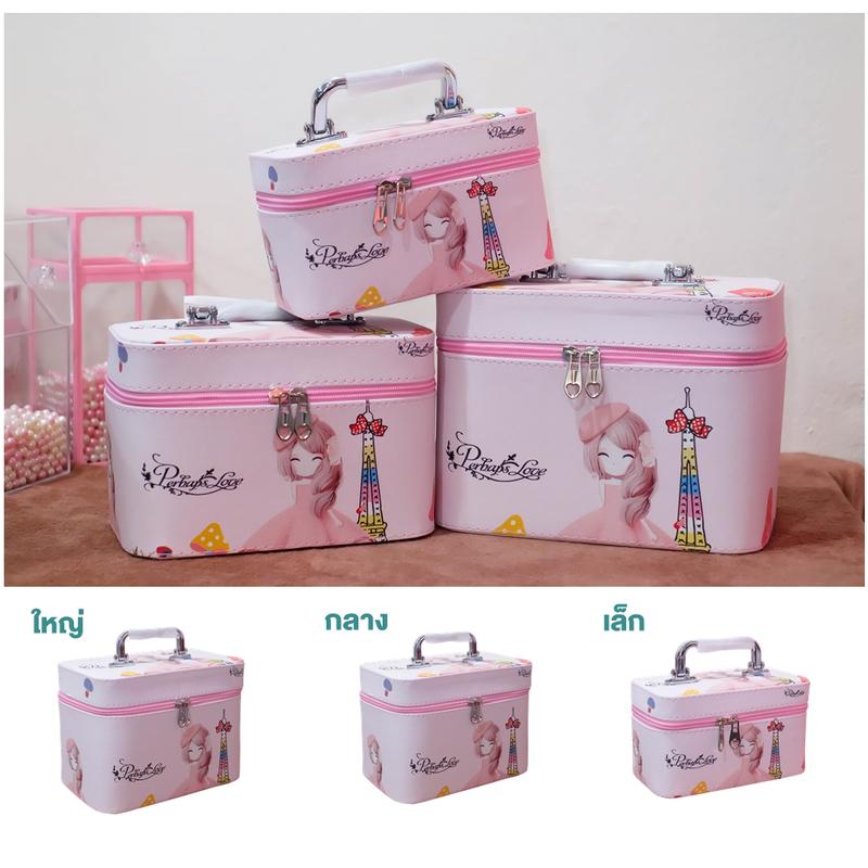 Product Introduction of BEU051 กระเป๋าเครื่องสำอาง มี 3 sizeให้เลือก วัสดุผ้า PUกันน้ำ มีหูหิ้วซิปอย่างดีกล่องเก็บเครื่องสำอางกันน้ำ กระเป๋าเดินทาง 7