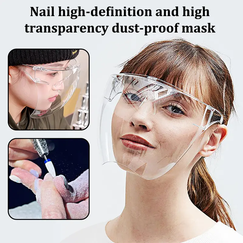 [FFF]Professional Full Face Shield Unisex Eye Shield Mask Sunglasses Shield Face Protectors Guard Nail Art Kitchen Cooking Tool