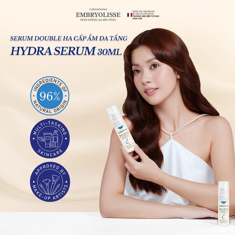 Product Introduction of Serum Gấp Đôi HA Cấp Ẩm Đa Tầng Và Làm Đẹp Da Embryolisse Hydra-serum 30ml 0