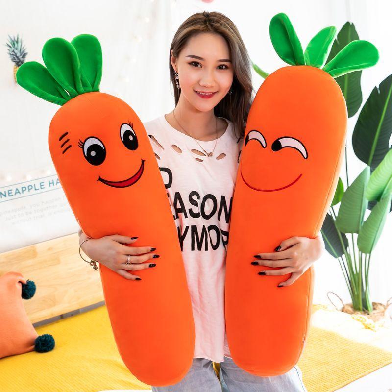 Gối Cà Rốt, Đồ Chơi Nhồi Bông Có Thể Tháo Rời Và Giặt Được, Gối Dài, Búp Bê Ngủ Trên Giường, Búp Bê Ragdoll Hỗ Trợ Chân, Mềm Mại 7