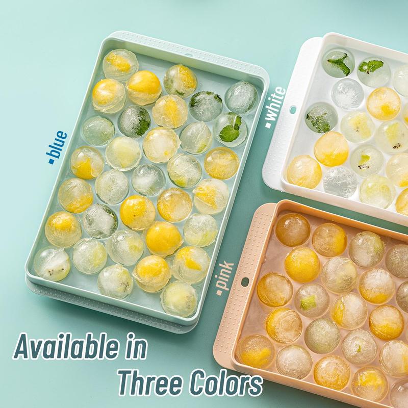 33-ball Ice Mold, 1 Set Including Ice Cube Tray & Scoop & Plastic Storage Box Containers, Ice Ball Making Tool for Home Kitchen Accessories, Kitchen Food Gadgets, Household Items 4