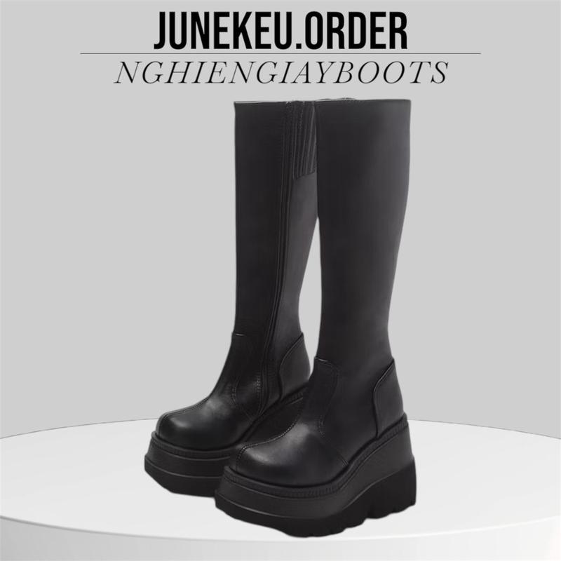 Giày Bốt Nữ Đùi Cao Cổ Đế 10cm - mã U10