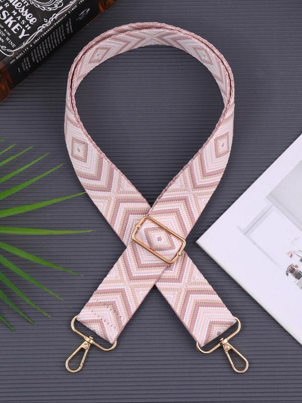 Fashionable Ethnic Pattern Design Bag Strap, Adjustable Shoulder Strap for Travel, Casual Versatile Bag Strap for Women & Men 1