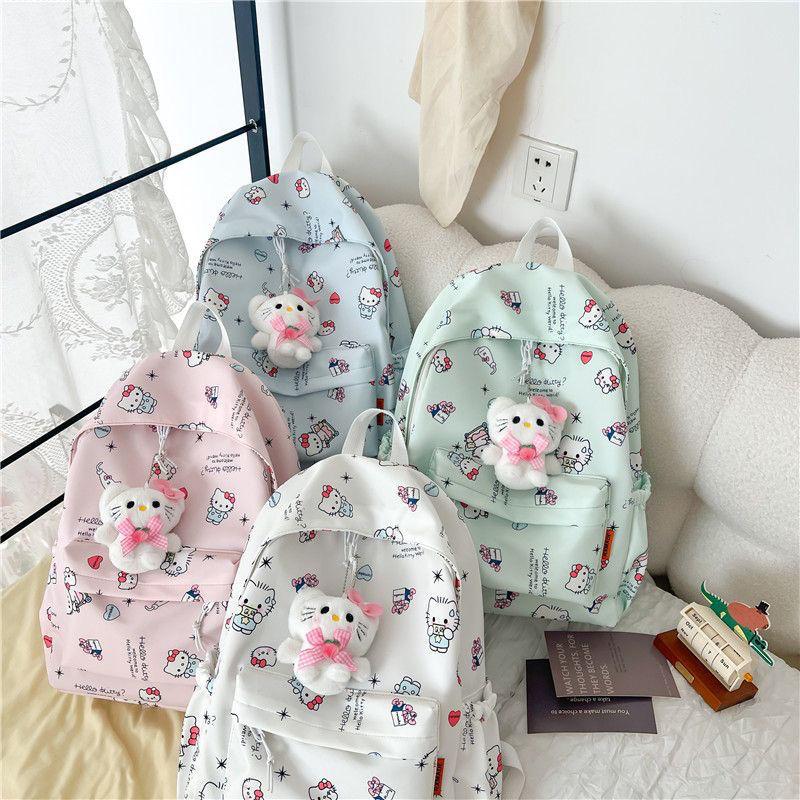 Cặp Sách Cho Bé Gái, Ưa Nhìn, Thiết Kế Hoạt Hình Cô Gái Dễ Thương, Nguyên Bản, Thích Hợp Cho Học Sinh Trung Học Và Đại Học Sớm, Ba Lô Sức Chứa Lớn 7