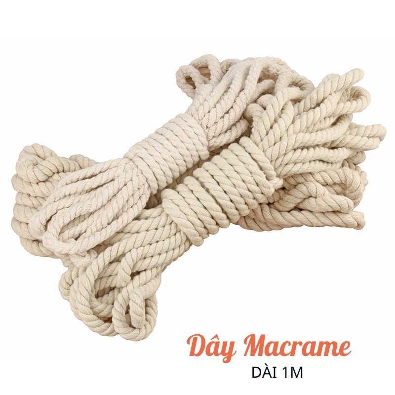 Dây macrame trang trí , decor, dây thừng se macrame hanmade