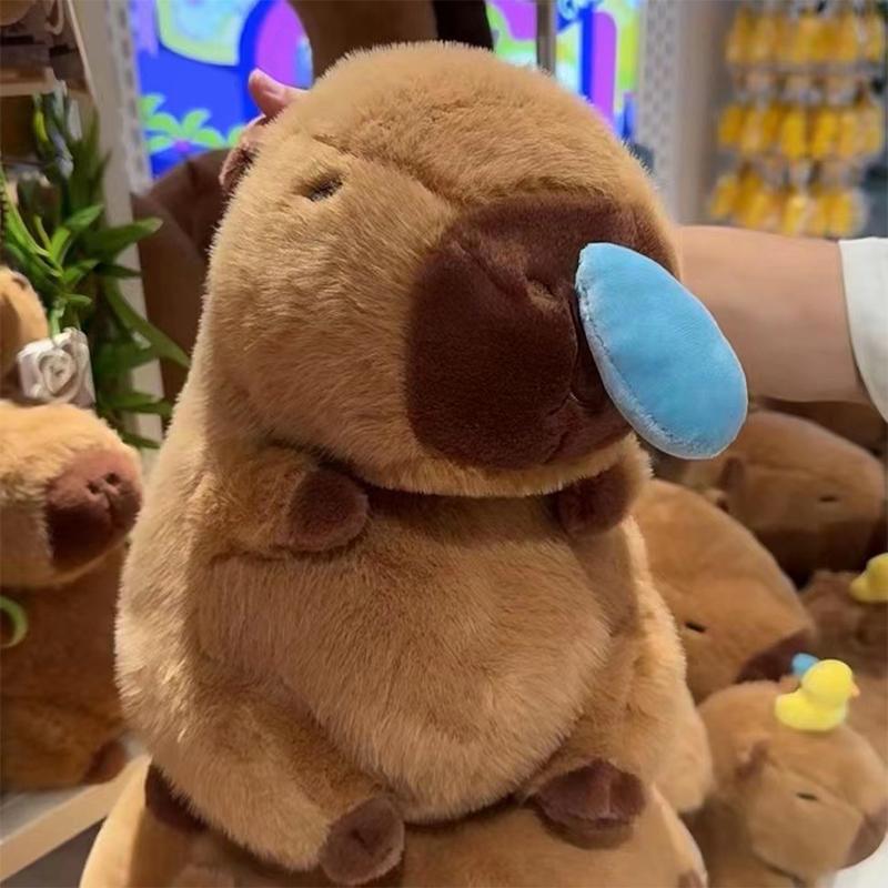 Búp Bê Nhồi Bông Capybara Mề Đay Mịn Màng, Hàng Mới Về, Phong Cách Kawaii, Có Mũi Có Thể Co Giãn, Đồ Chơi Nhồi Bông, Động Vật, Quà Sinh Nhật 0
