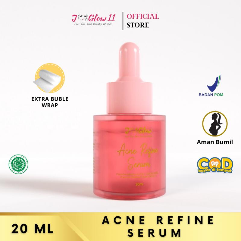 Jglow Skincare Acne Refine Serum Refiing Untuk kulit Berjerawat dan Kulit kusam 20 ML 0