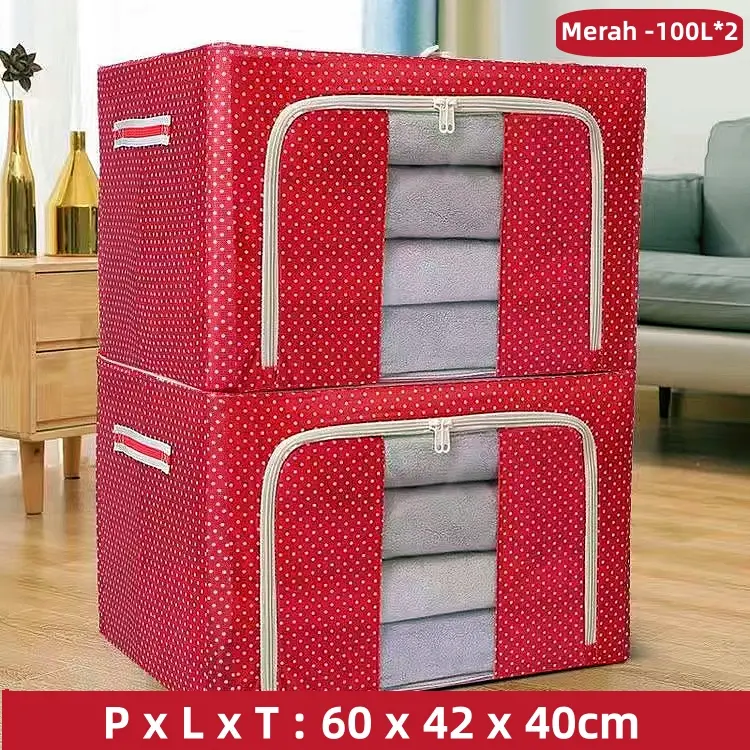 (2 buah)100L -Bertitik mera