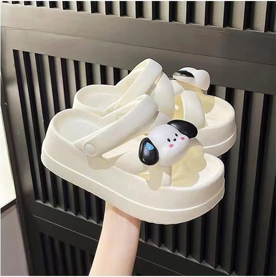  Dép sandal Bánh Mì Nữ Quai Chéo Đế Độn  Dép Xuống Nữ Đế Cao 6 cm Đúc Eva Nguyên Khối Siêu Nhẹ  Êm Chân 