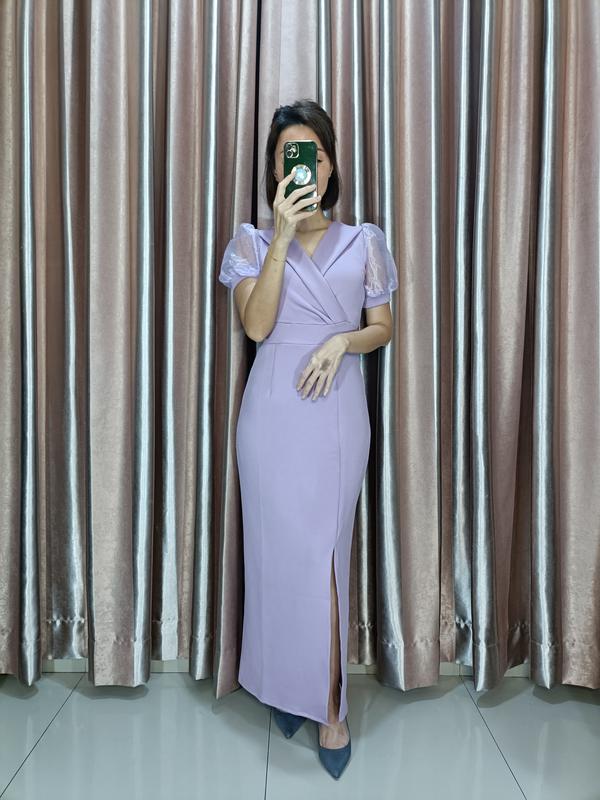 Joanne Fashion - Dress Panjang Wanita Mewah Casual Formal Kekinian Korean Style Bahan Scuba Lembut Premium Terbaru (2712) 6