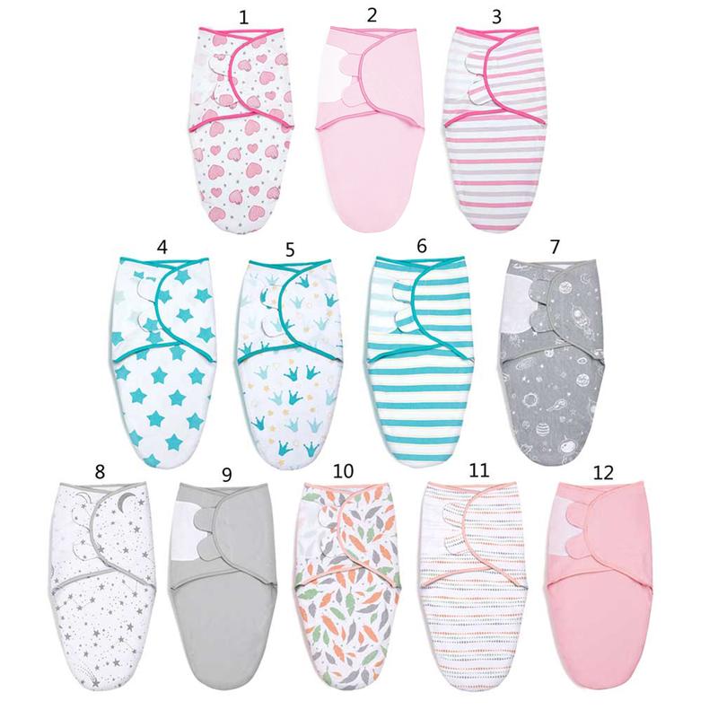 Newborn Swaddle Wrap Soft Cotton Baby Swaddling Sleeping Bag Infant Envelope Sleepsack 0