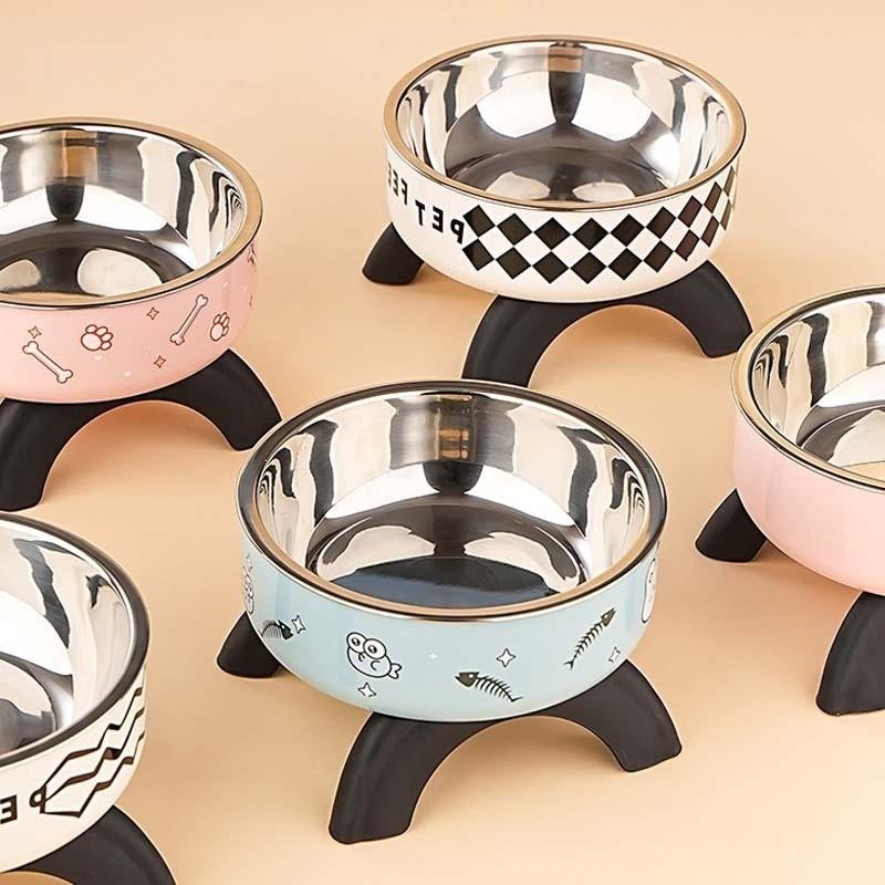 Mangkuk Hewan Peliharaan/Mangkuk Hewan Peliharaan Stainless Steel/Cute Durable Mangkuk Makan Atau Minum Kucing Anjing/Pet Bowl with Non-Slip Anti-Tip Design Mangkuk Hewan Peliharaan/Mangkuk Hewan Peliharaan Stainless Steel/Cute Durable Mangkuk Makan Atau Minum Kucing Anjing/Pet Bowl with Non-Slip Anti-Tip Design