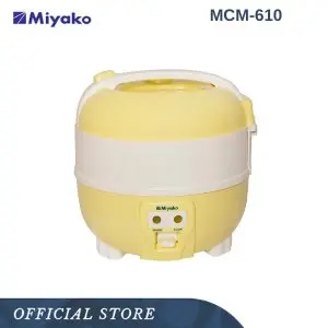 Miyako MCM610 Magic Com 1L 3in1 300W-Penanak Nasi-Penghangat Nasi-Original-New Arrival-Garansi Resmi-Rice Cooker-Pemasak Nasi