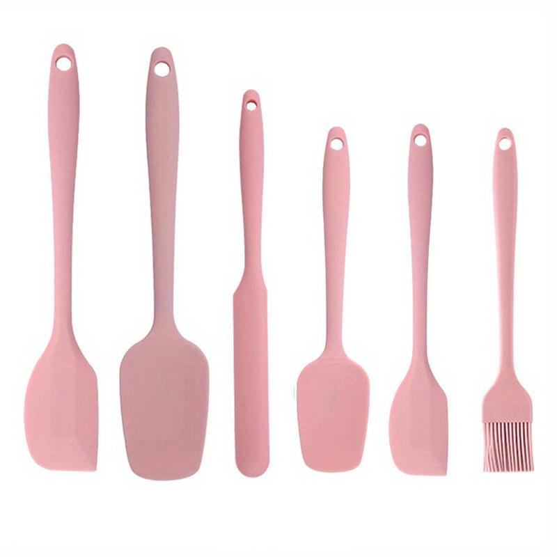 Silicone Spatula Set, 6 Counts/set Baking Tool Set, Heat Resistant Non Stick Cooking Tools for Baking & Mixing, Fully Wrapped and Integrated, Kitchen Utensils & Gadgets, High Temperature Resistant and Can Be Used At 230° 3