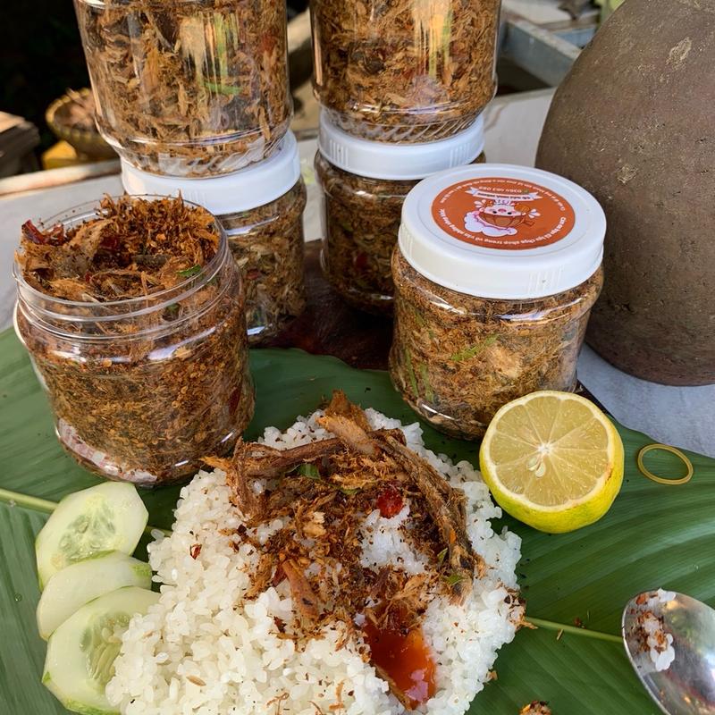 Cá khô giã ớt ngon ngon Tây Bắc ăn cùng cơm cay cay - snack - cay vừa 200g