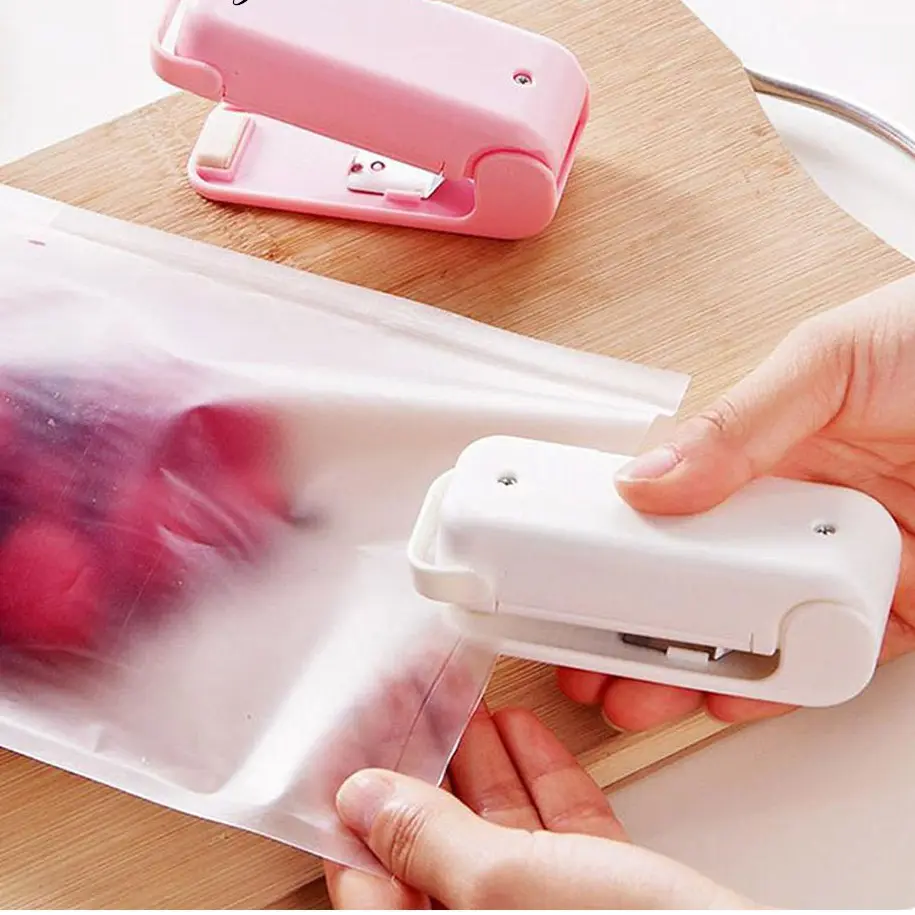 Máy hàn nhiệt Cầm Tay mini, Máy hàn bảo quản thực phẩm xung, Niêm phong và đóng gói, Thích hợp cho túi nhựa, Hàng đầu