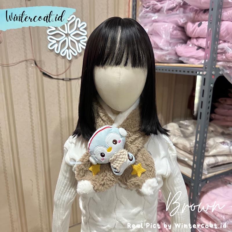 Kids winter scarf penguin pinguin syal anak musim dingin cewek cowok hangat penghangat leher 8