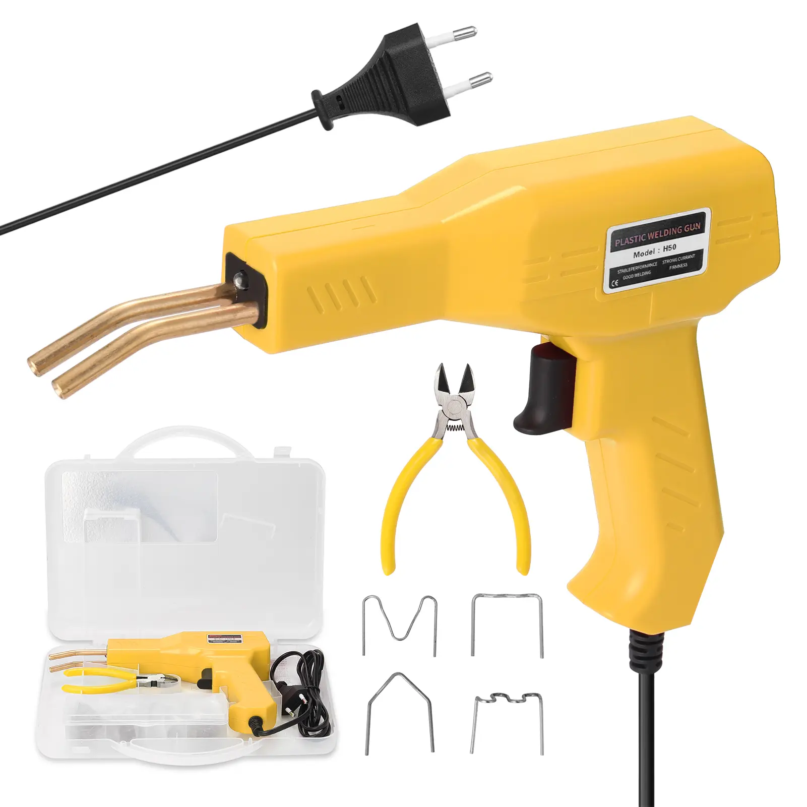 Handy Plastics Welders Garage Tools Hot Staplers Machine Staple PVC Repairing Machine Car Bumpers Repairing Stapler Welding Tool