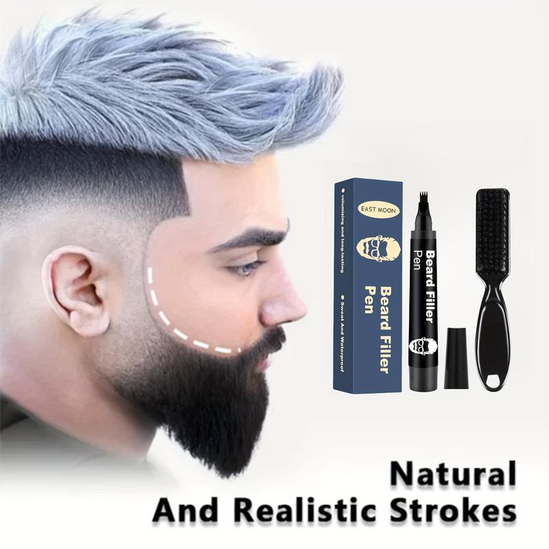 Product Introduction of Beard Filler Pen - Men's Gift Box Set With Vitamin E Detachable and easy-to-use filler pen to easily create a thick beard hairline Beard filler color Father's Day/boyfriend gift 12