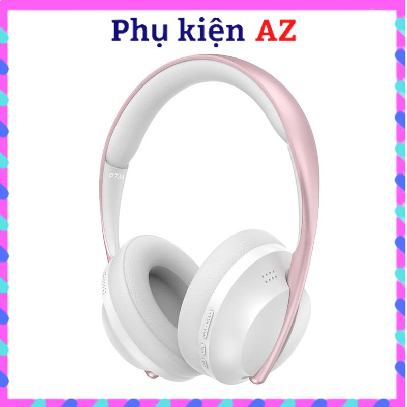 Tai Nghe Chụp Tai Bluetooth Thời Trang Và Phong Cách Âm Bass Ấm Sống Động Có Mic Đàm Thoại Cho Học Tập Giải Trí TN733 Nghe Nhạc Siêu Hay