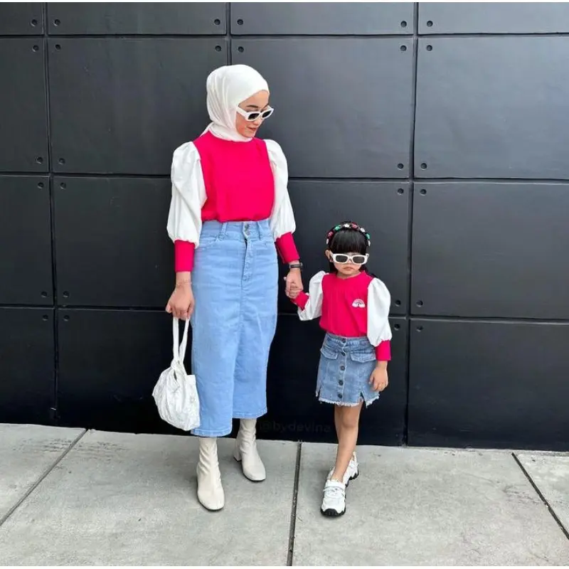 Hayra Blouse couple terbaru ibu dan anak full size Harga Terpisah