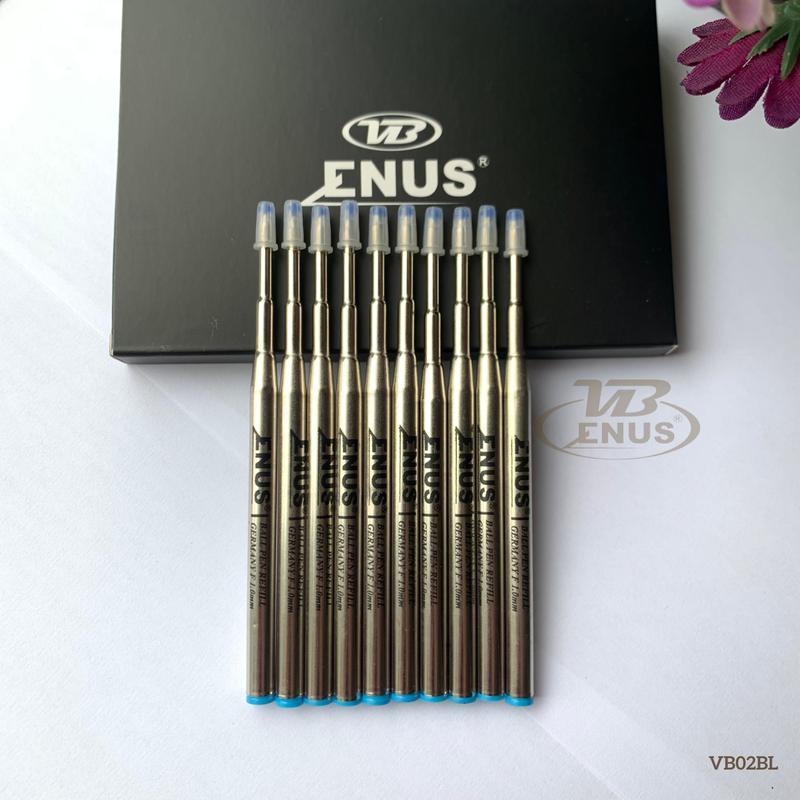 Ruột bút ký bút bi xoay cao cấp ngòi bút mực bi xanh Enus VB02L 98mm lắp vừa cho viết Montblanc Ballpoint Refill