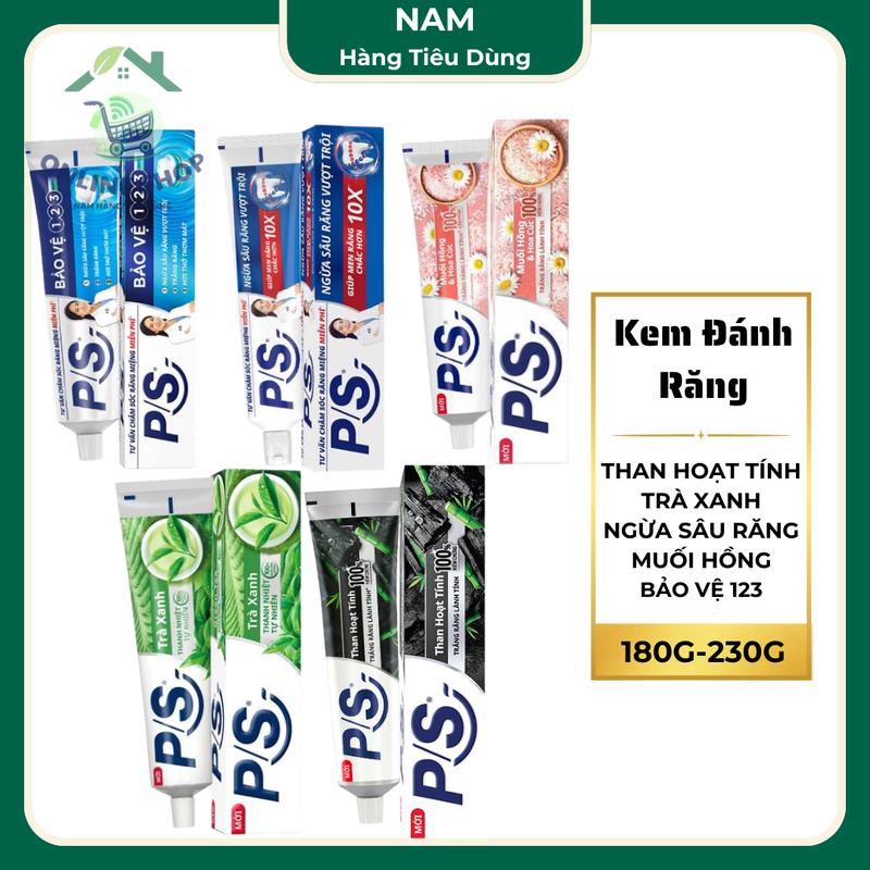 COMBO 3 Cây Kem đánh răng P/S Các Loại 230g Chăm Sóc Răng Miệng