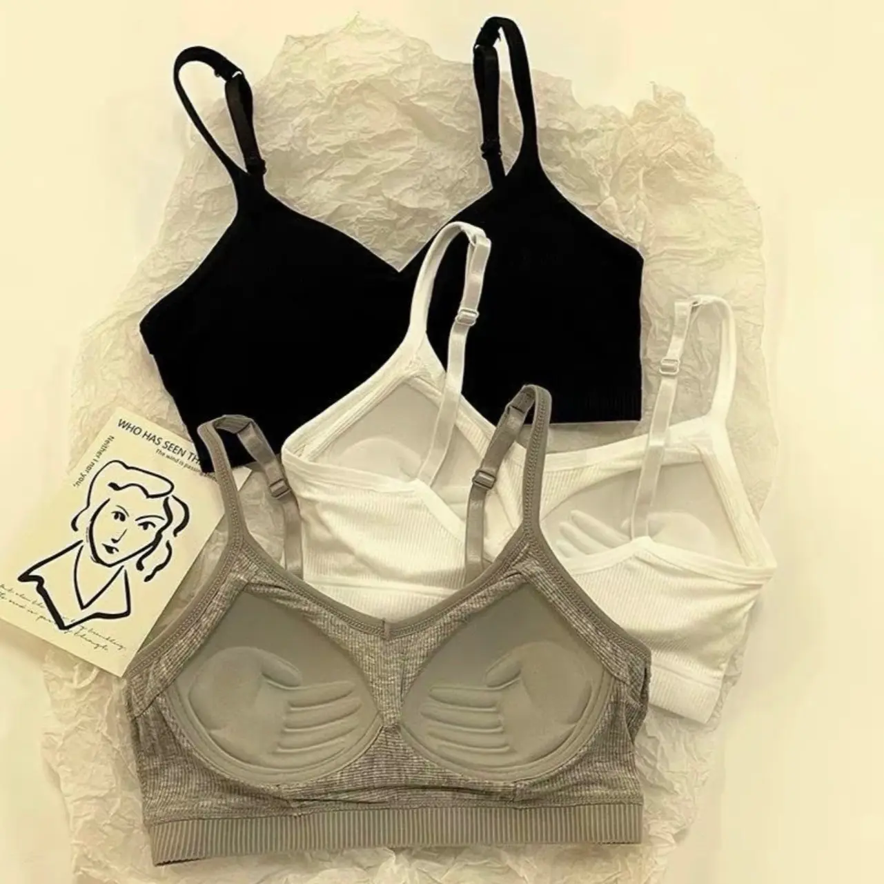Combo 3 áo bra học sinh mút dính liền, áo đẹp …#338 Nữ