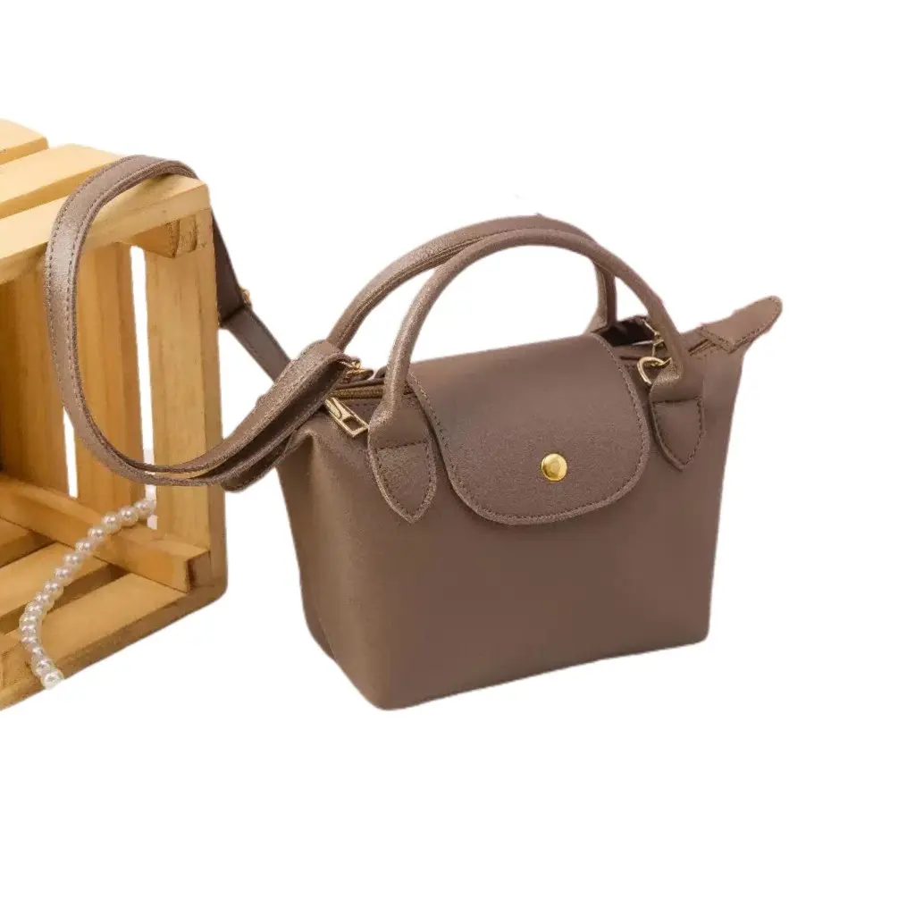 Tas Bahu Wanita Kekinian Inara Terbuat dari Bahan Sintetis - Varian Warna Tersedia: Hitam, Crem, Moka, Khaki, Mint, dan Abu