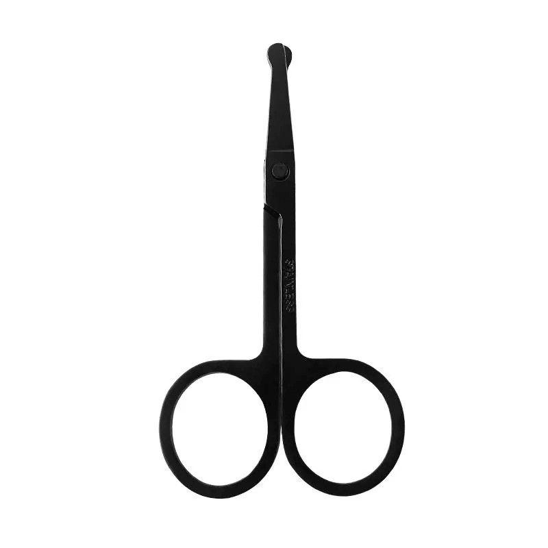 Stainless Steel Scissors, German, Round Head, Suitable for Safe Nose Hair Trimming, Men's Nose Hair Trimmer, Women's Eyebrow Trimming Scissors statue 5