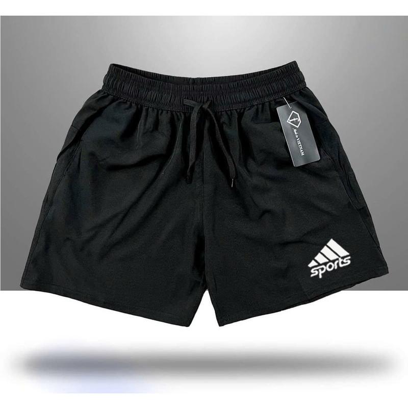 QUẦN ĐÙI THỂ THAO, CHẤT MÈ THÁI THOÁNG MÁT, CO GIÃN 4 CHIỀU. SIZE 45 - 100 kg. MẪU SPORTS KẺ 3 VẠCH 8