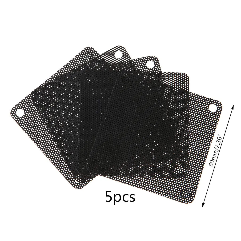 5PCS Fan Dust Filter PC Dustproof for Case Cuttable Computer Mesh Cover 60mm Mes
