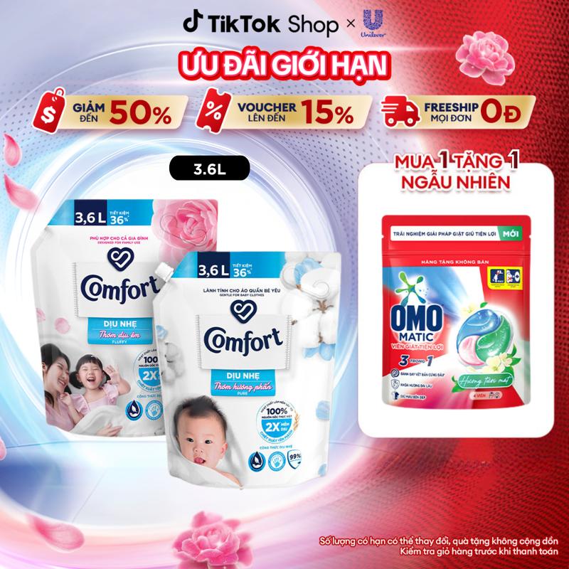 Nước Xả Vải Comfort Dịu Nhẹ túi 3.6L [1]