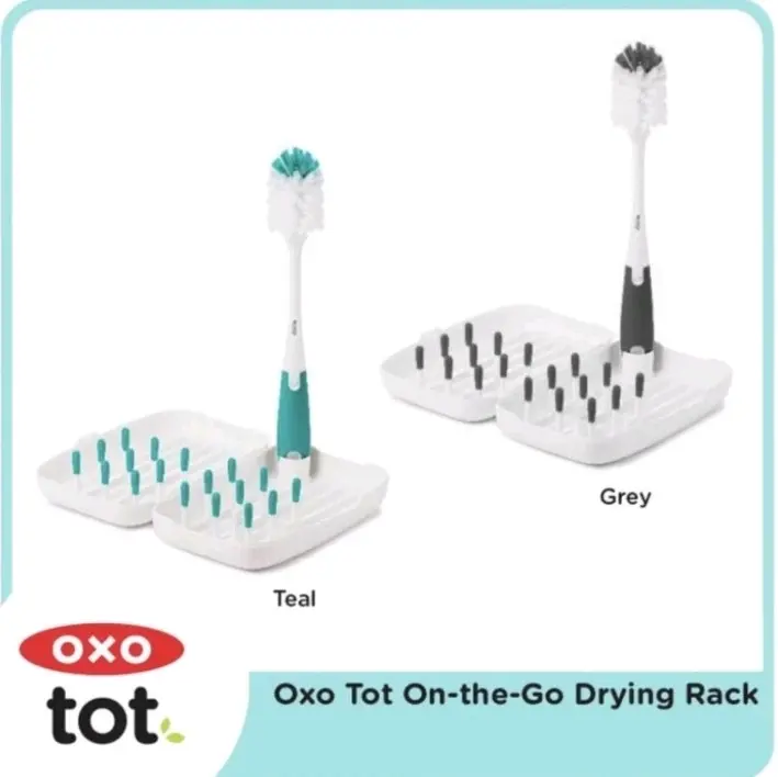 Oxo Tot On The Go Drying Rack and Bottle Brush - Shop | Tokopedia