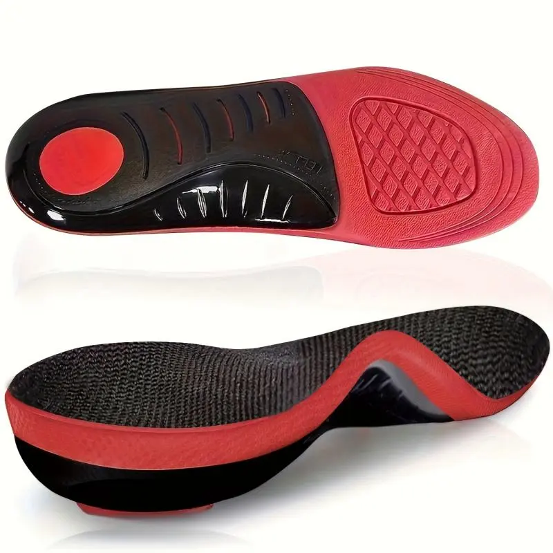 Pu Arch Support Insoles, Shock Absorption Sports Insoles for Men and Women, Athletic Running Hiking Comfort Inserts for Sneakers and Hiking Boots