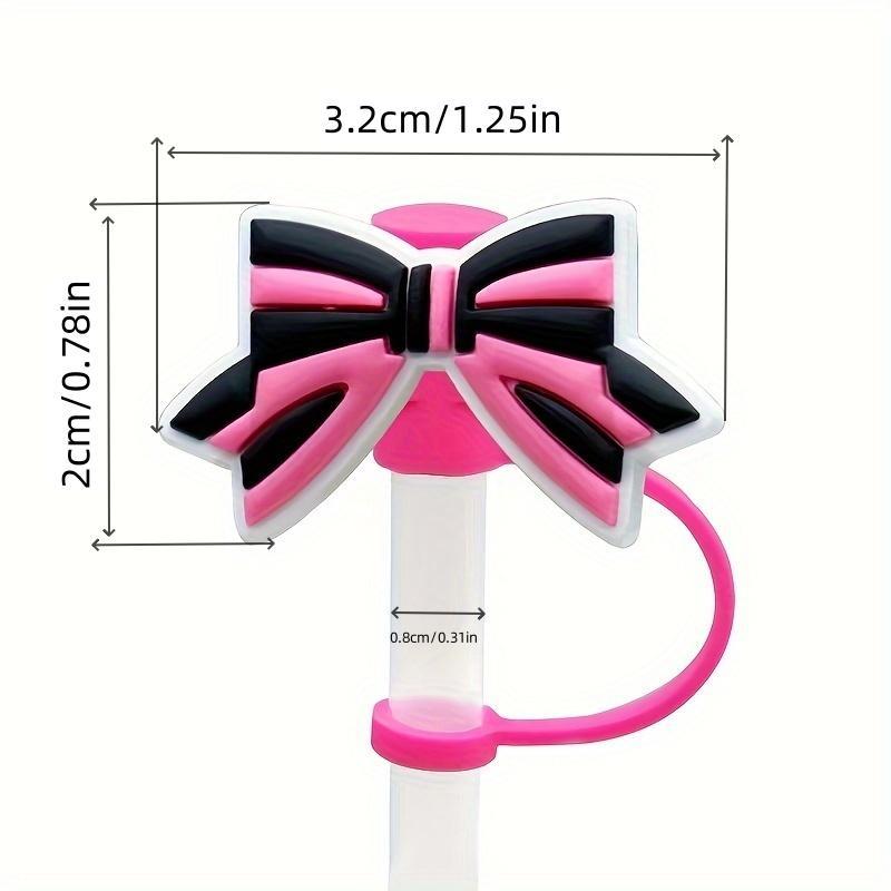 Random Color Silicone Straw Head Cover, 4pcs/set Reusable Straw Tip Cap, Cartoon Design Straw Dust Cap, Drinkware Accessories 1